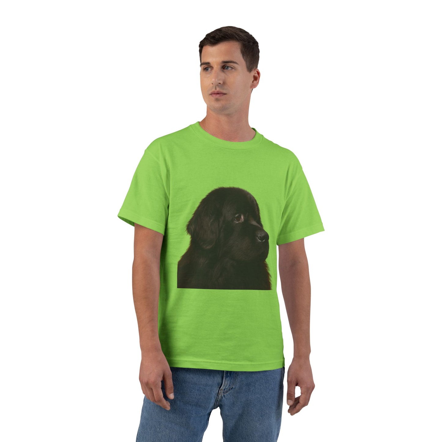 Newfie Head Men's Short-Sleeve Crewneck Tee
