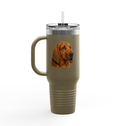 Bloodhound Head Insulated Travel Mug
