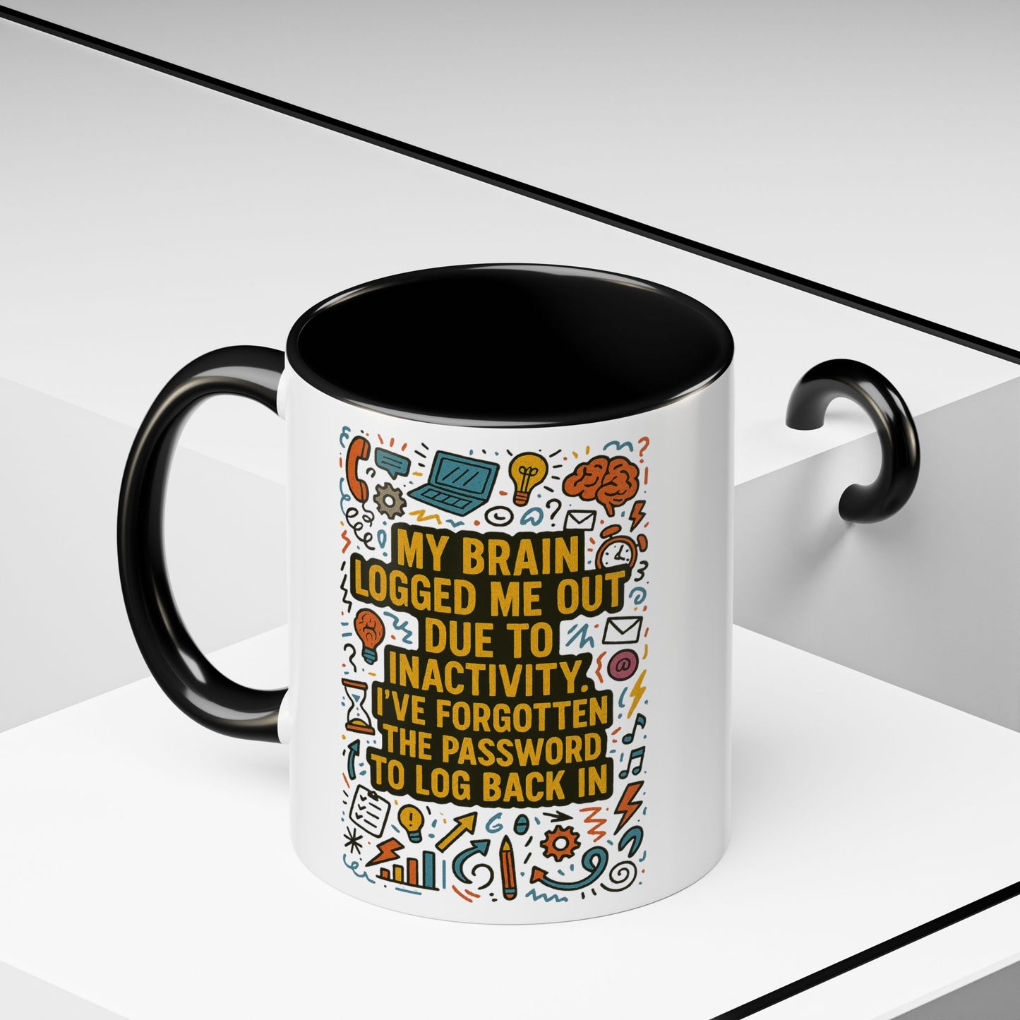 Logged Out 2-Tone Coffee Mug