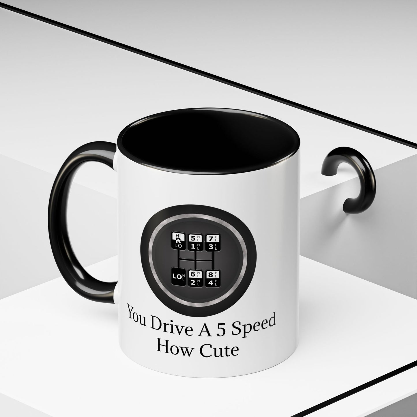 5 Speed How Cute 2-Tone Coffee Mug
