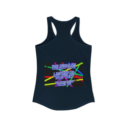 Glow Sticks Women's Racerback Tank