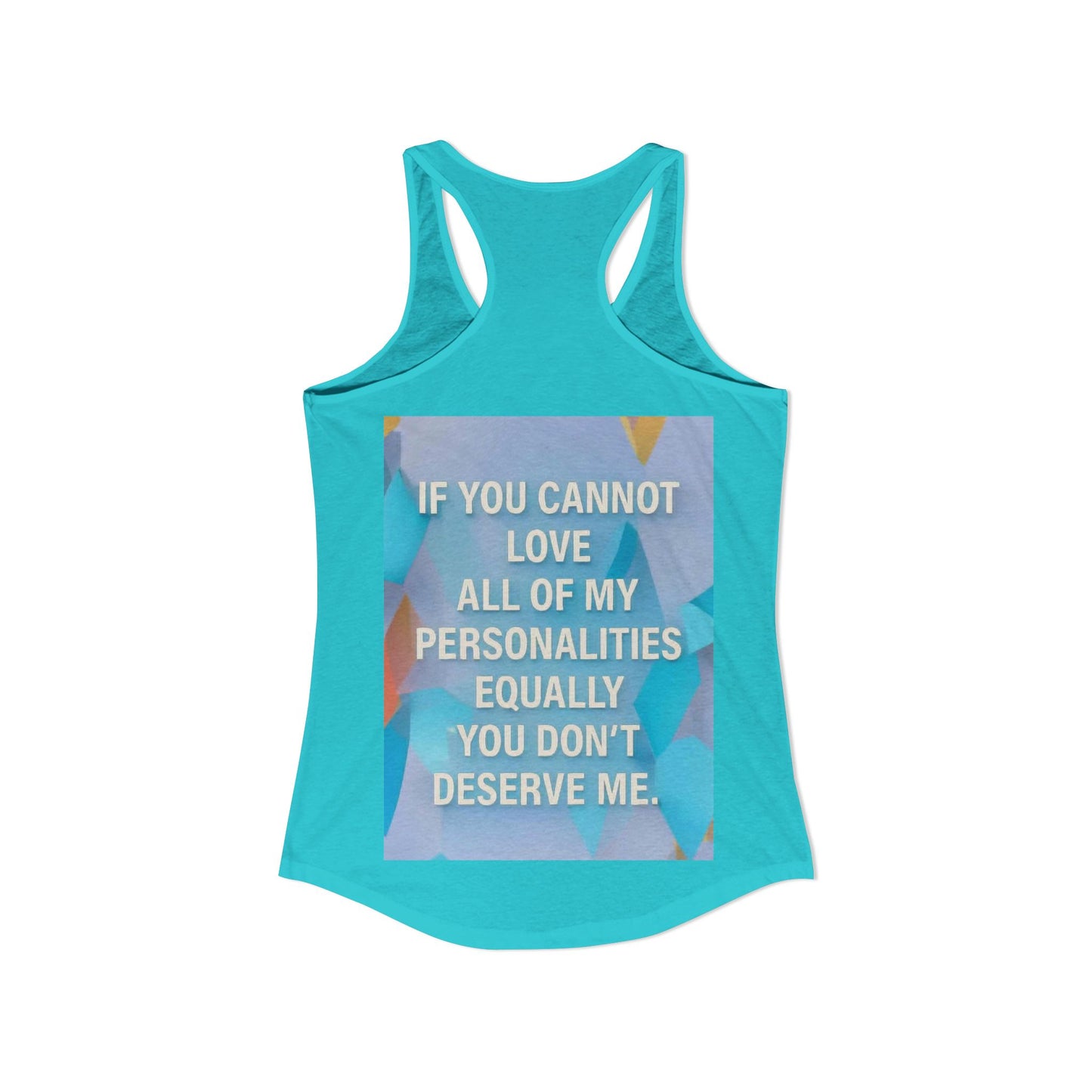 All Of My Personalities Women's Racerback Tank