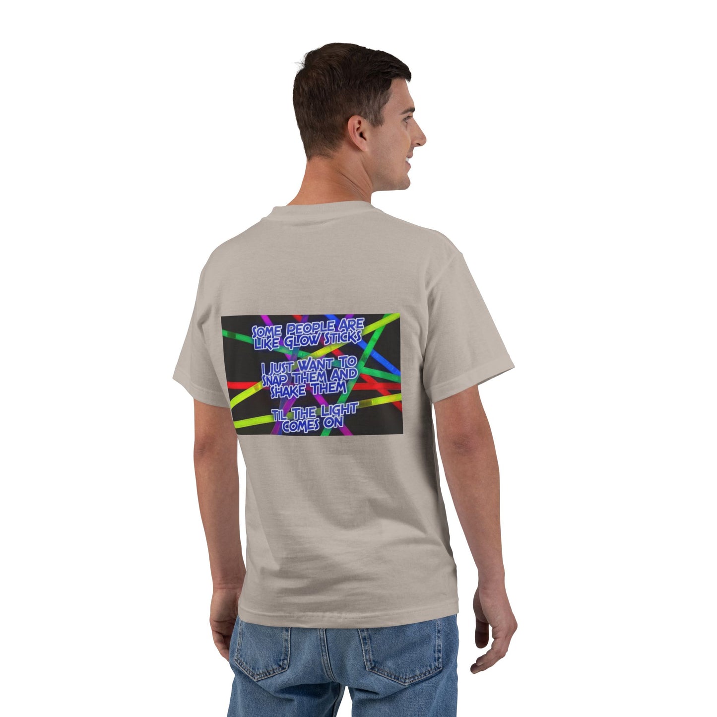 Glow Sticks Men's Short-Sleeve Crewneck Tee