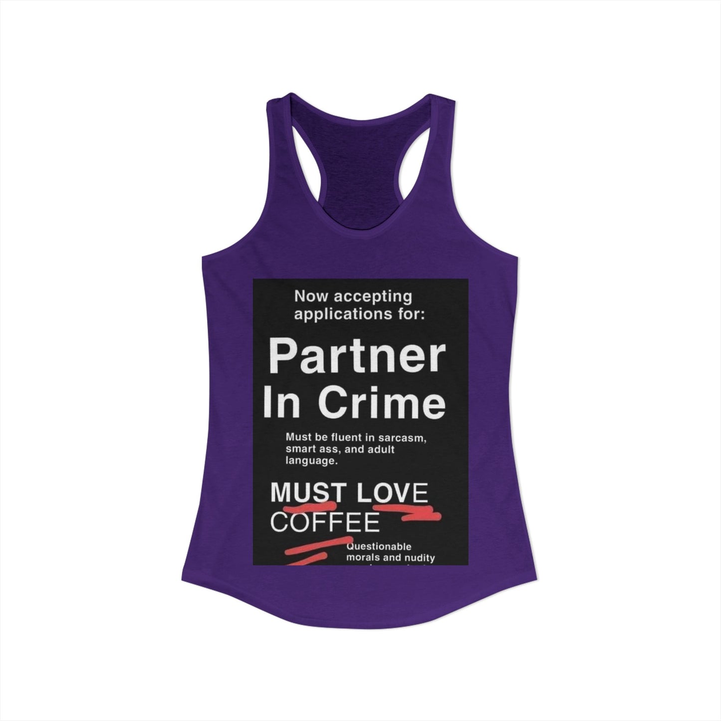 Partner In Crime Women's Racerback Tank