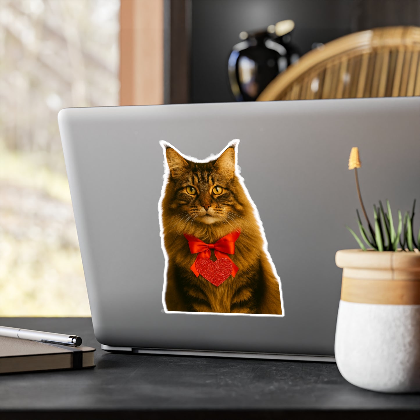 Cupid's Companion Cat Vinyl Decal