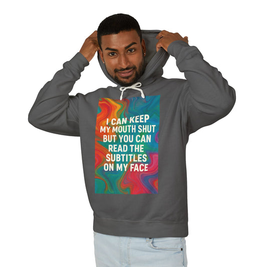 Subtitles Unisex Lightweight Hoodie