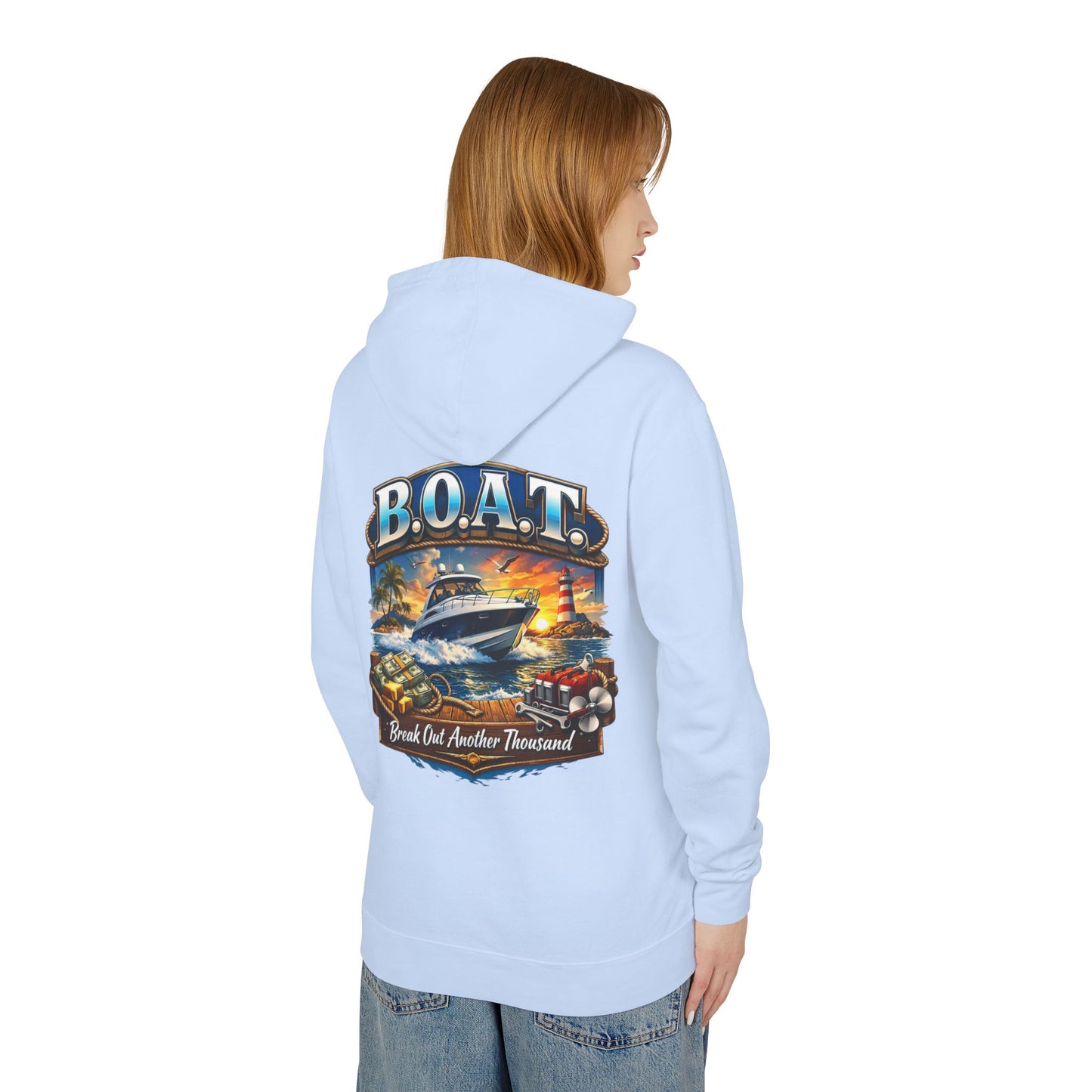 B.O.A.T. Unisex Lightweight Hoodie