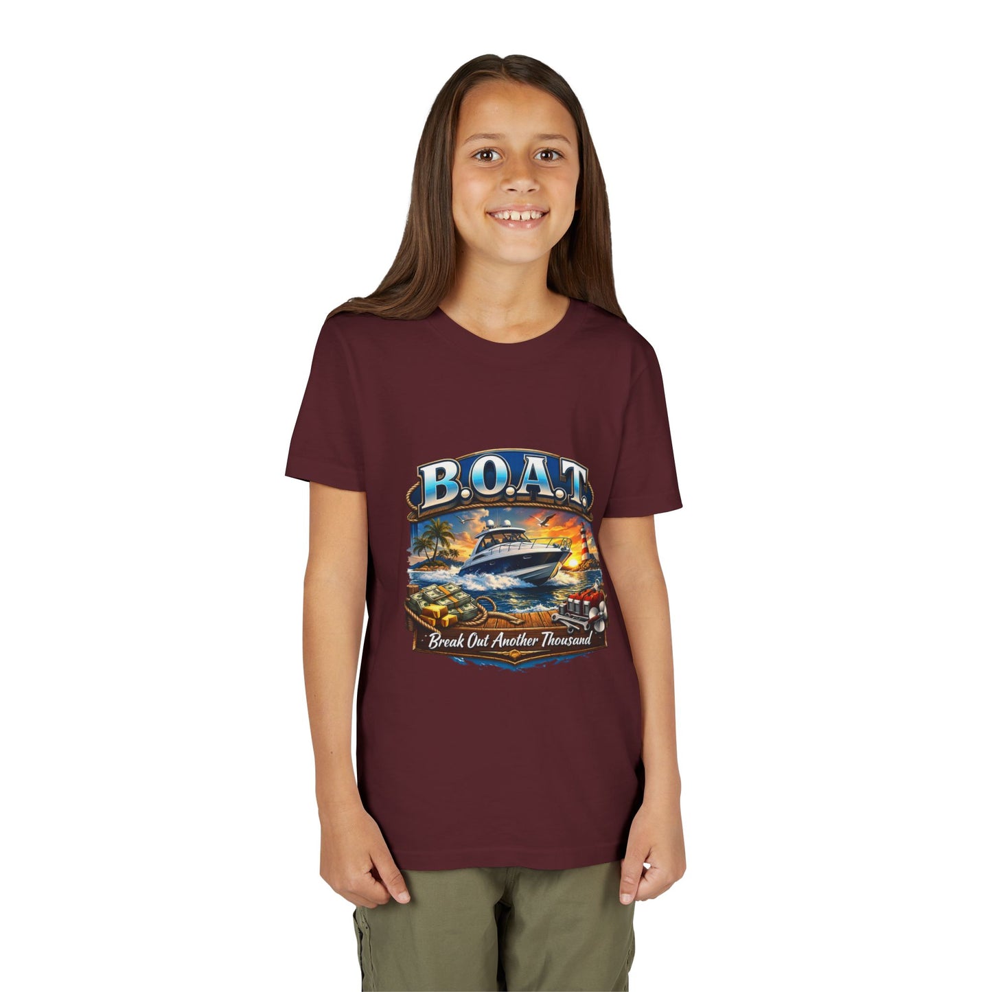 B.O.A.T. Youth Unisex Short Sleeve Crewneck Tee