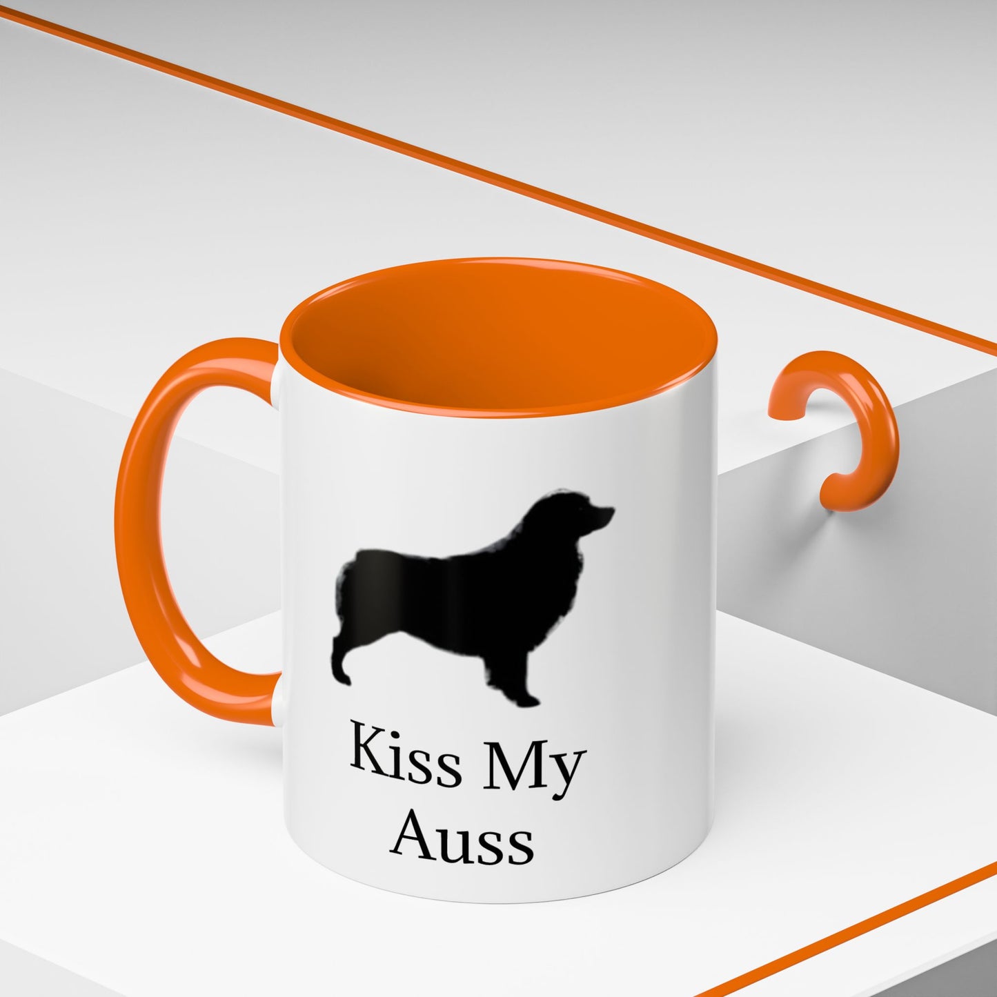 Kiss My Auss 2-Tone Coffee Mug