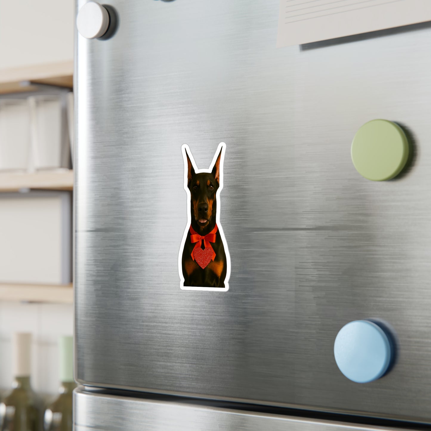 Cupid's Companion Doberman Vinyl Decal