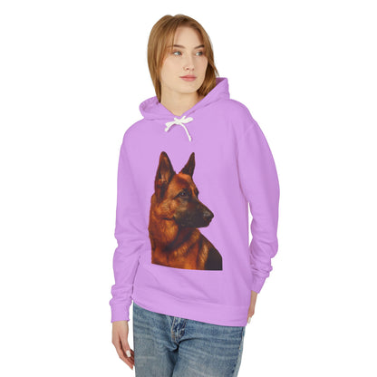German Shepherd Head Unisex Lightweight Hoodie