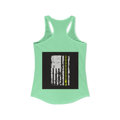 Thin Yellow Line Women's Racerback Tank
