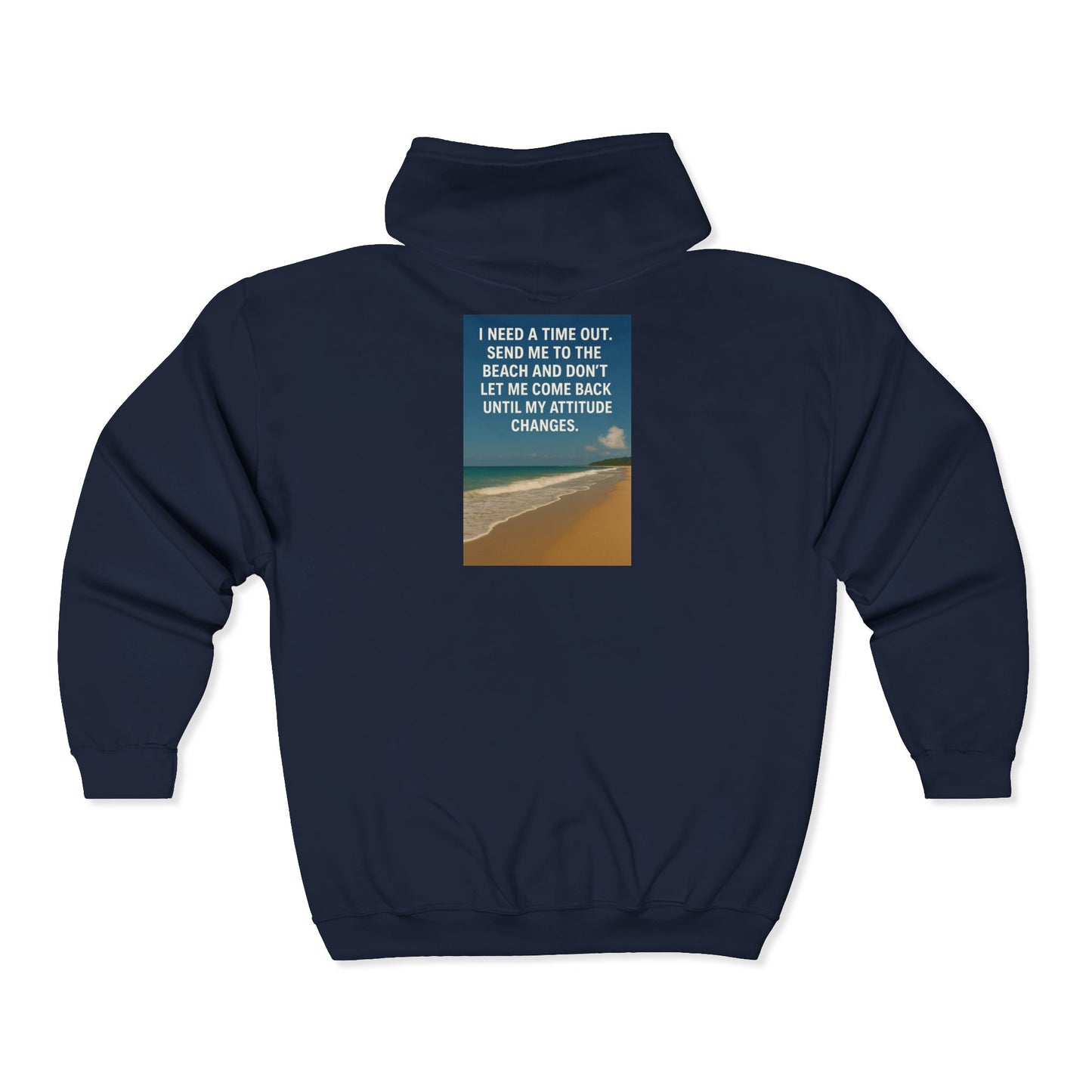 Time Out Unisex Full Zip Hoodie