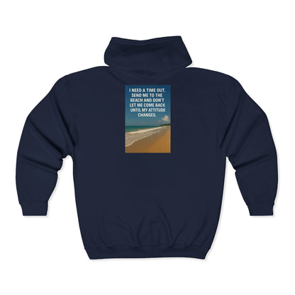Time Out Unisex Full Zip Hoodie