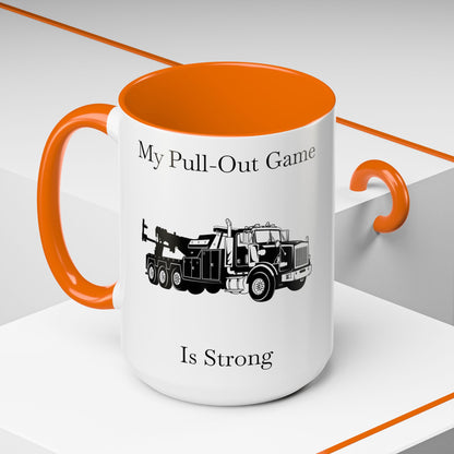 Pull Out Heavy Tow Truck 2-Tone Coffee Mug