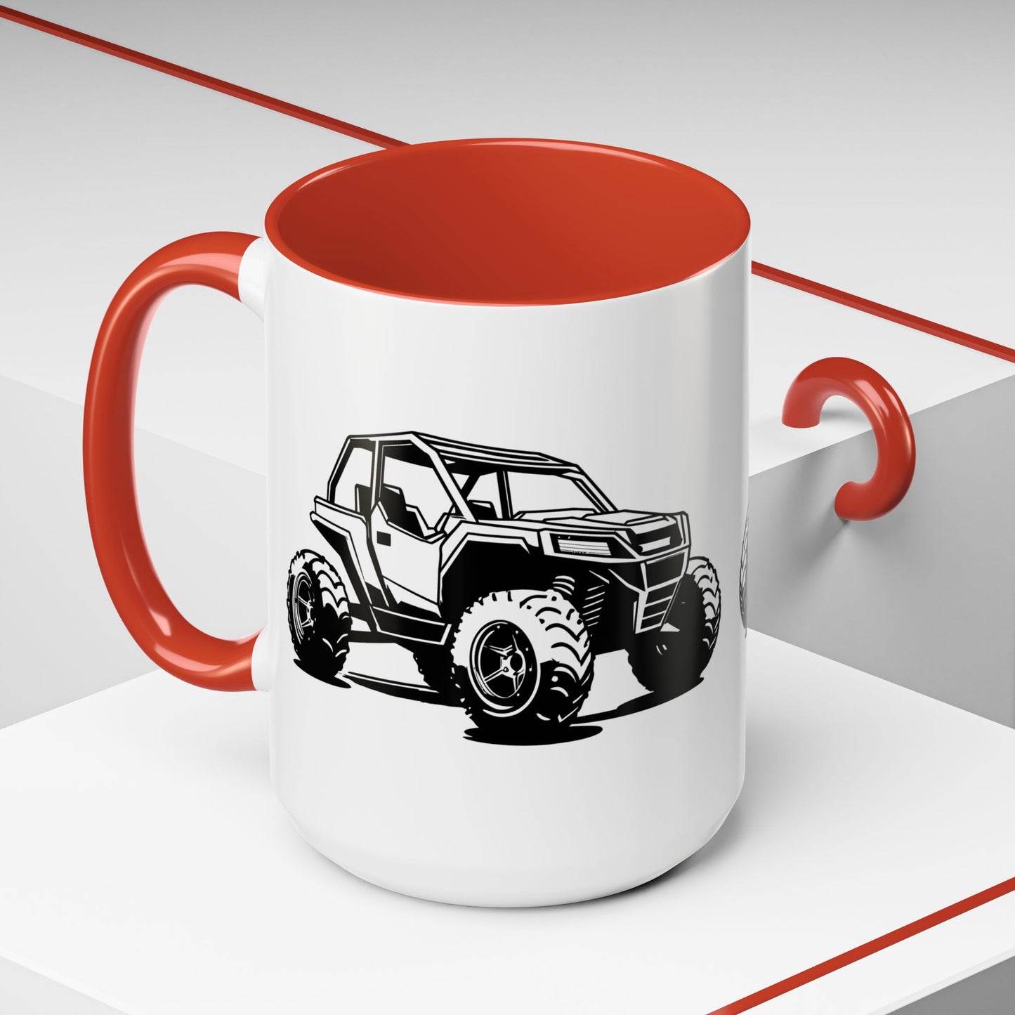 Off The Beaten Path Side By Side 2-Tone Coffee Mug