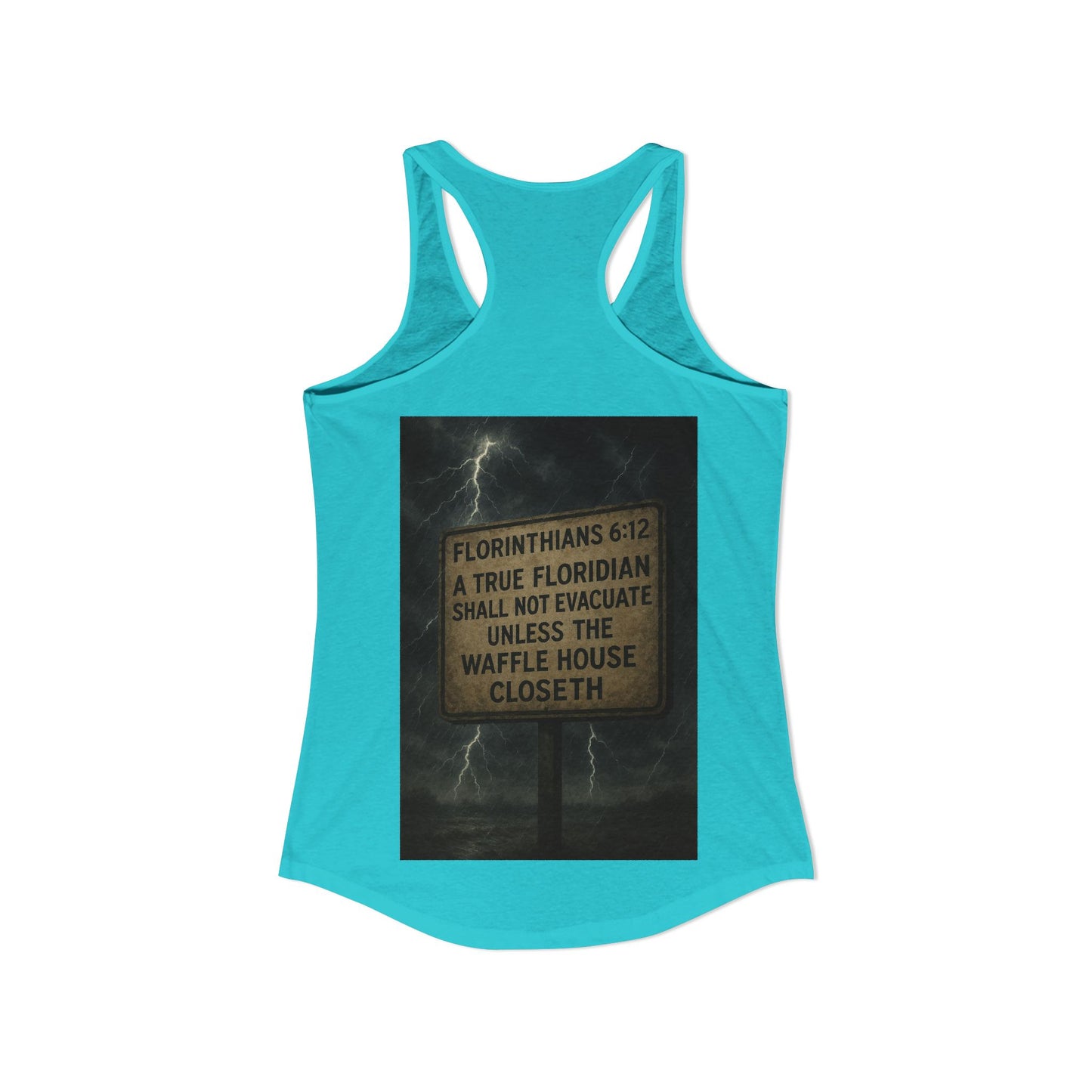 Florinthians 6:12 Women's Racerback Tank