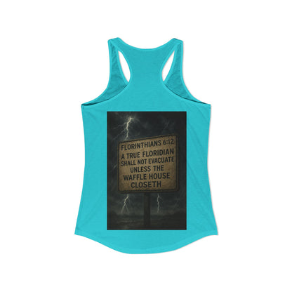Florinthians 6:12 Women's Racerback Tank