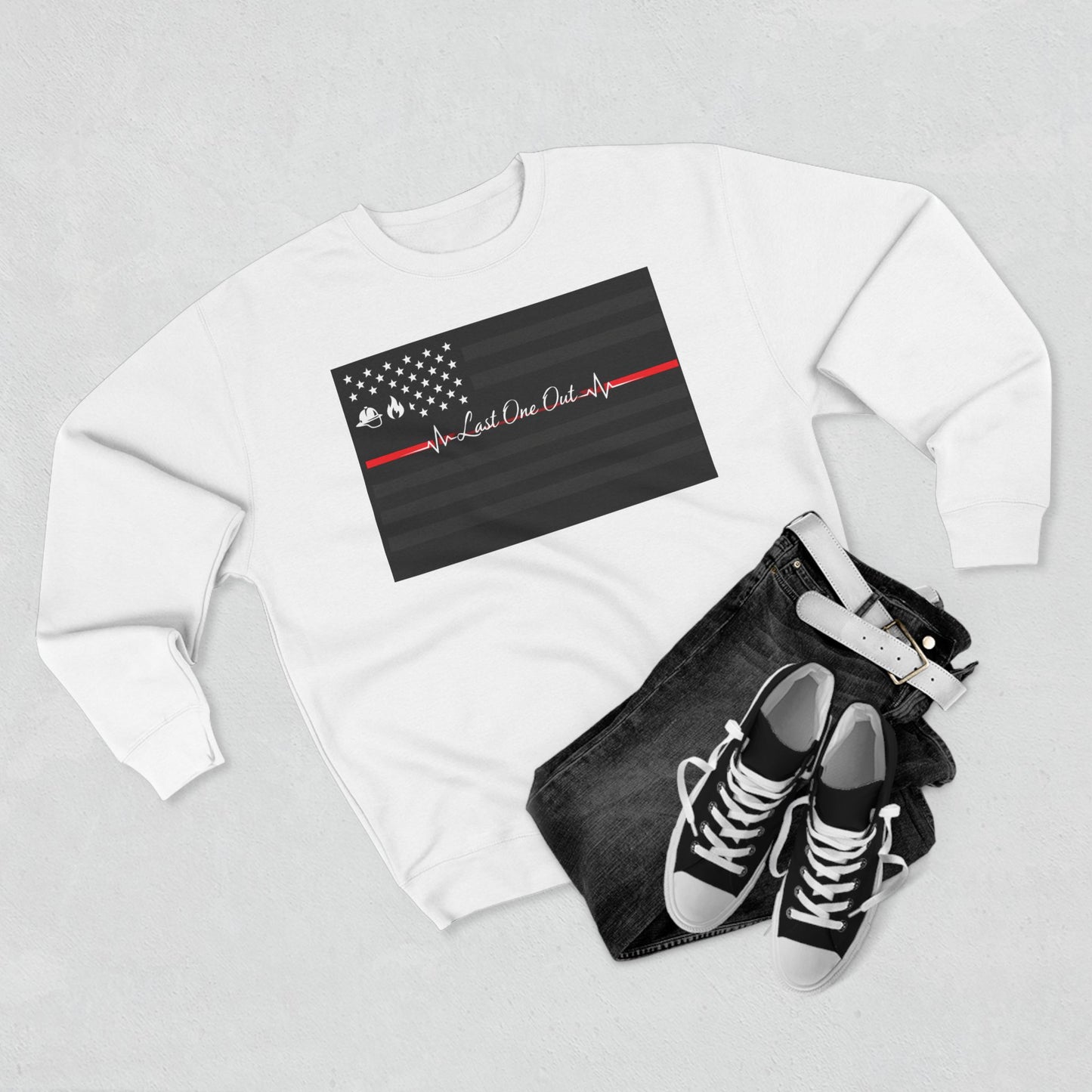 Thin Red Line Unisex Crewneck Sweatshirt