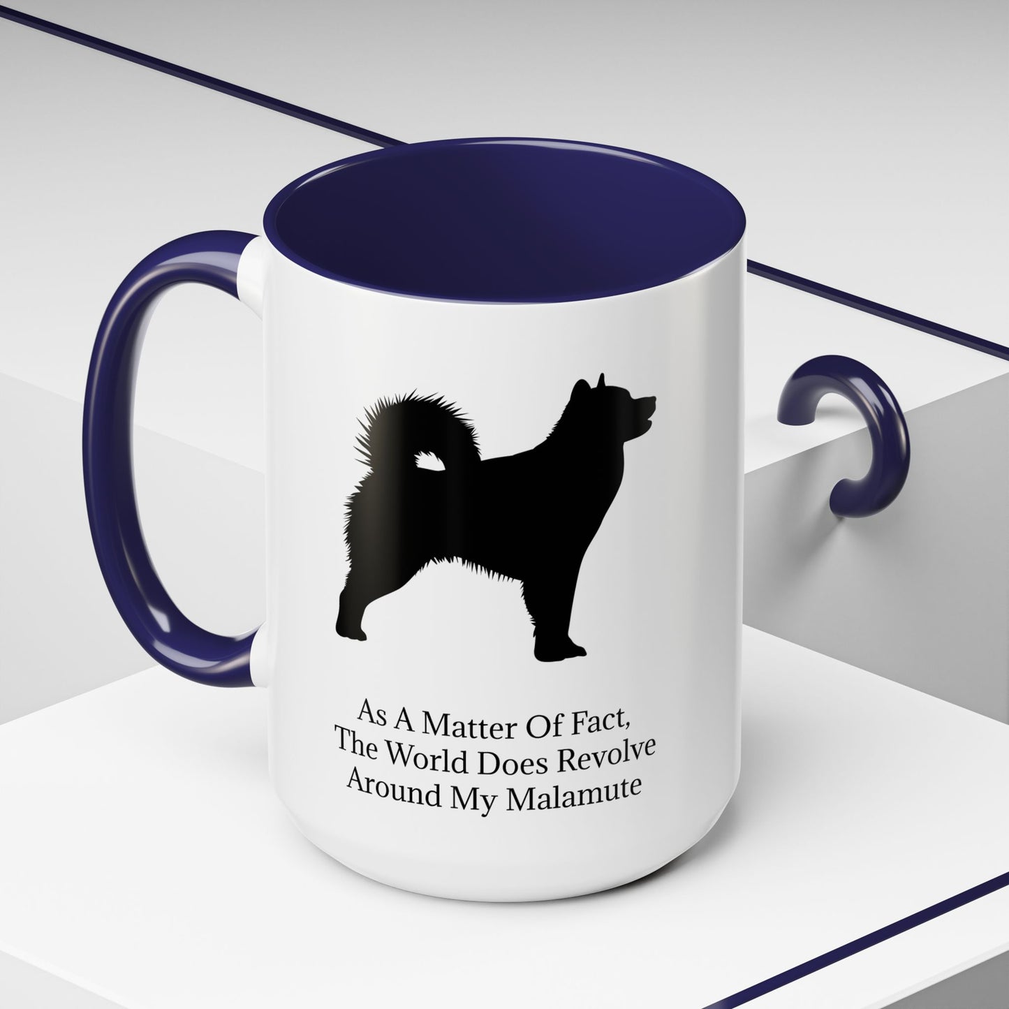 Matter Of Fact Malamute 2-Tone Coffee Mug