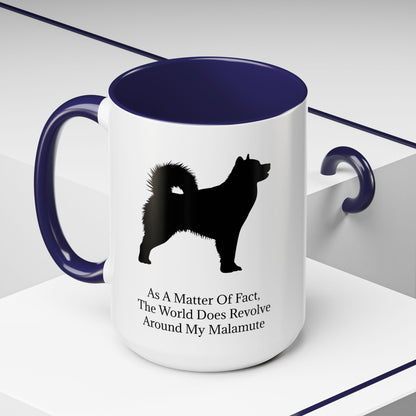 Matter Of Fact Malamute 2-Tone Coffee Mug