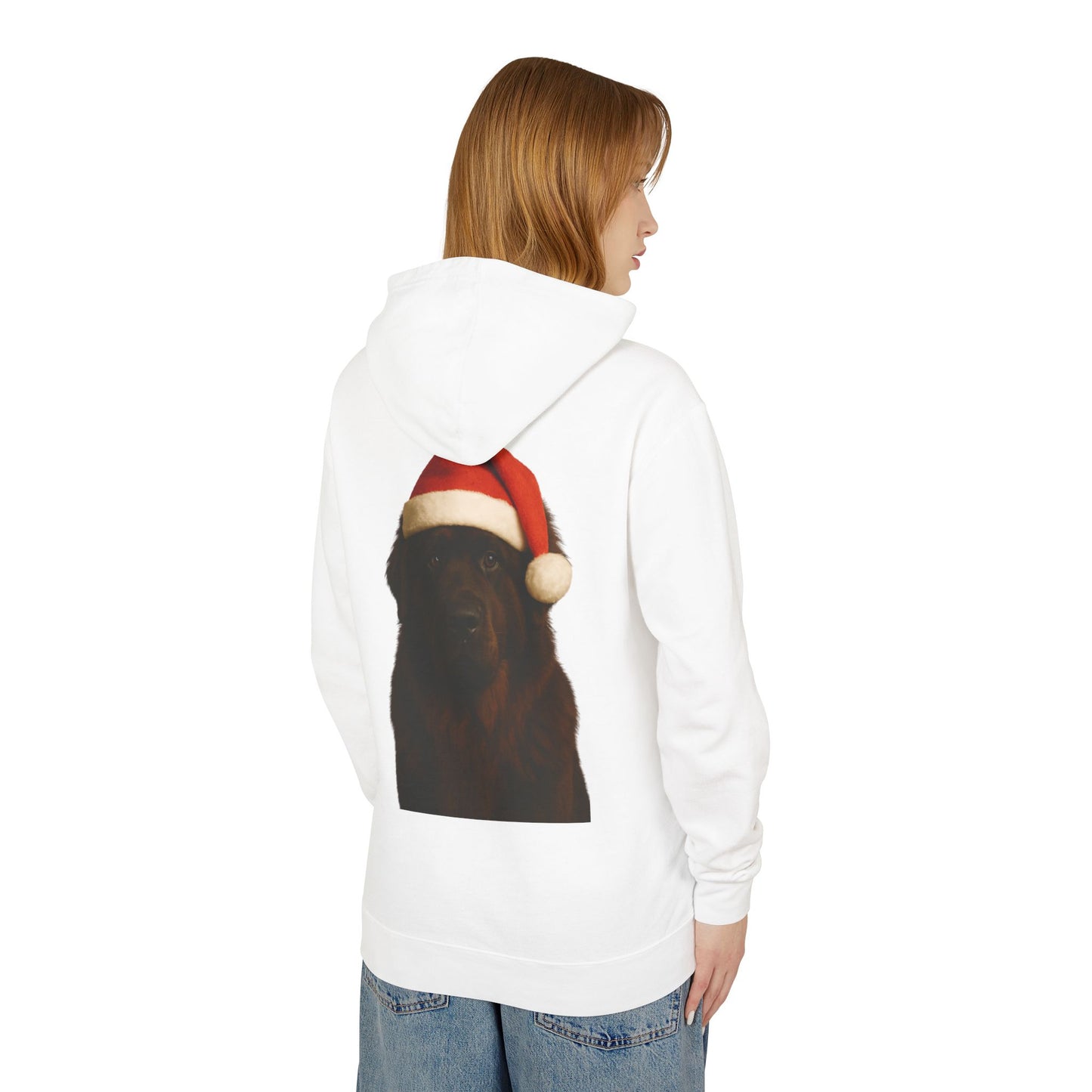 Santa Paws Newfie Unisex Lightweight Hoodie