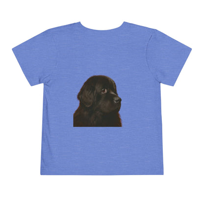 Newfie Head Toddler Unisex Short Sleeve Crewneck Tee