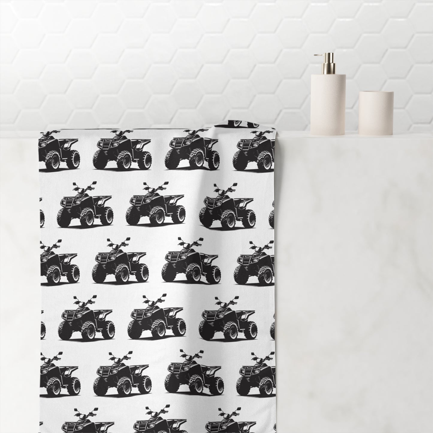 Off The Beaten Path Quad Mink-Cotton  Beach Towel