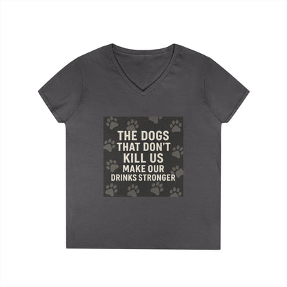 Drinks Stronger Women's V-Neck T-Shirt