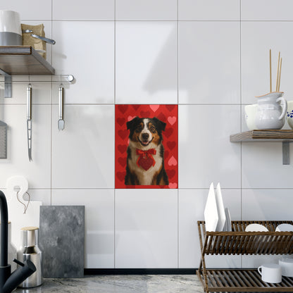 Cupid's Companion Aussie Ceramic Photo Tile