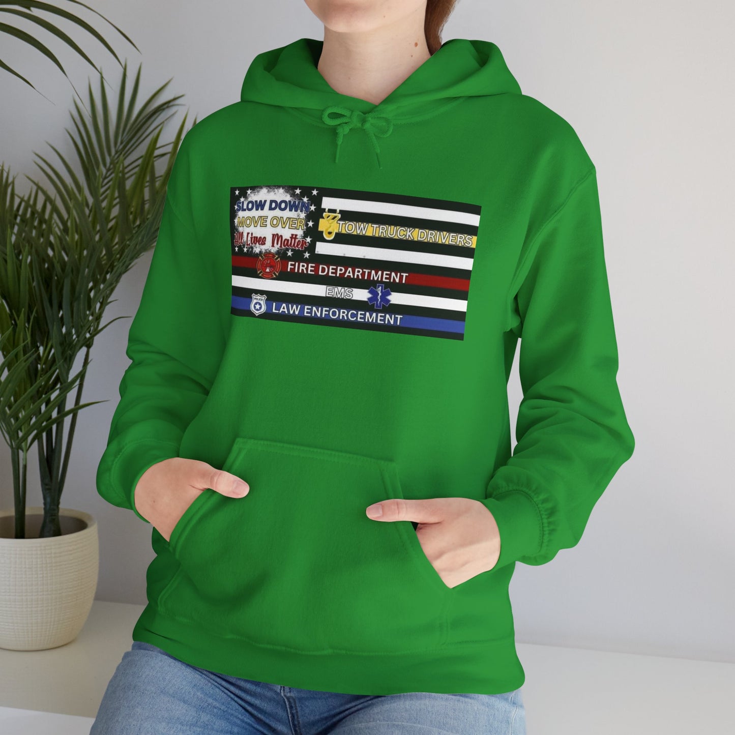 Slow Down Move Over Flag Unisex Hoodie
