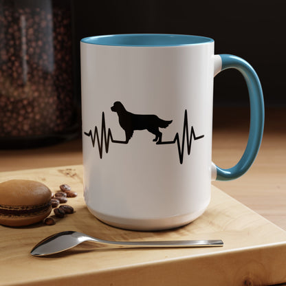 My Heart Beats For Goldens 2-Tone Coffee Mug