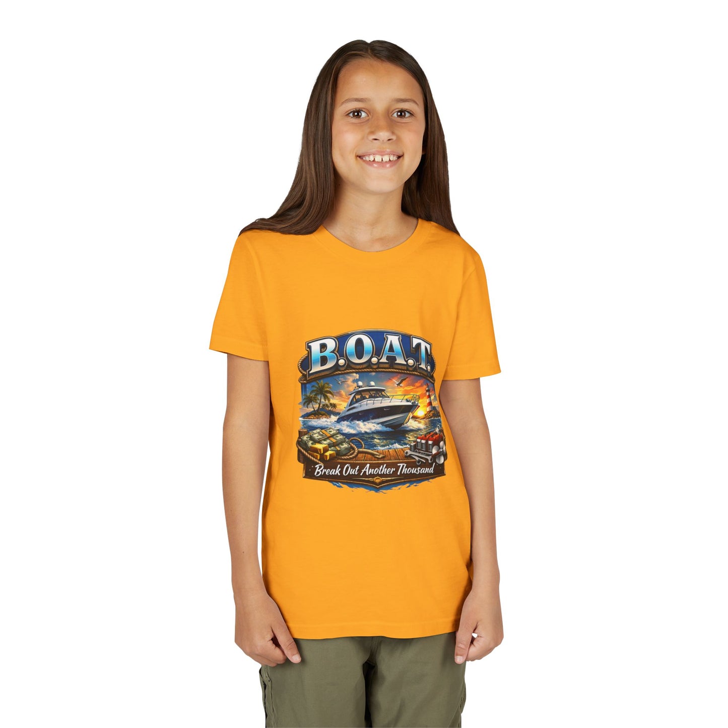 B.O.A.T. Youth Unisex Short Sleeve Crewneck Tee