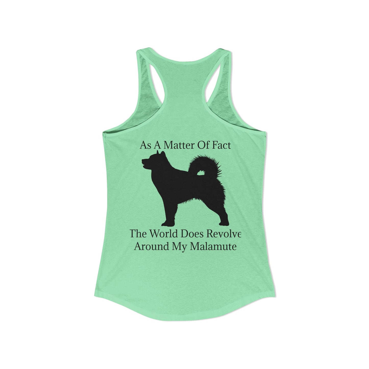 Matter Of Fact Malamute Women's Racerback Tank