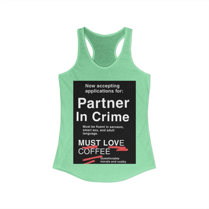 Partner In Crime Women's Racerback Tank