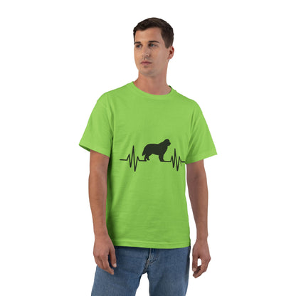My Heart Beats For Newfies Men's Short-Sleeve Crewneck Tee