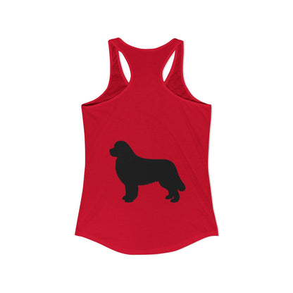 Newfie Silhouette Women's Racerback Tank