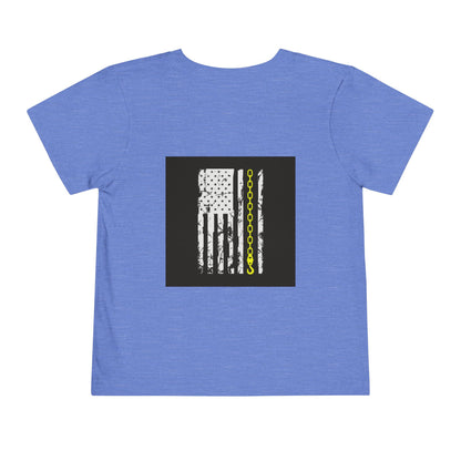 Thin Yellow Line Toddler Unisex Short Sleeve Crewneck Tee