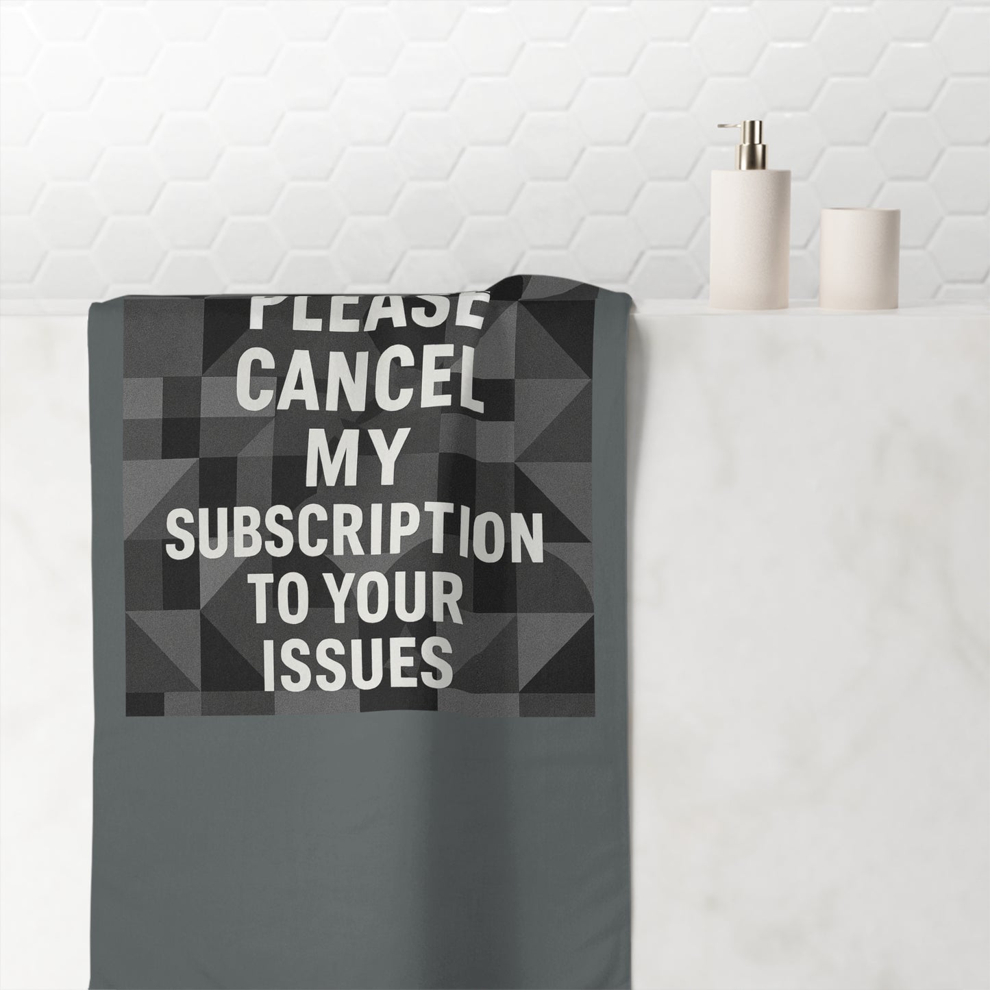Cancel My Subscription Mink-Cotton  Beach Towel