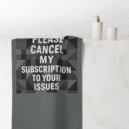 Cancel My Subscription Mink-Cotton  Beach Towel