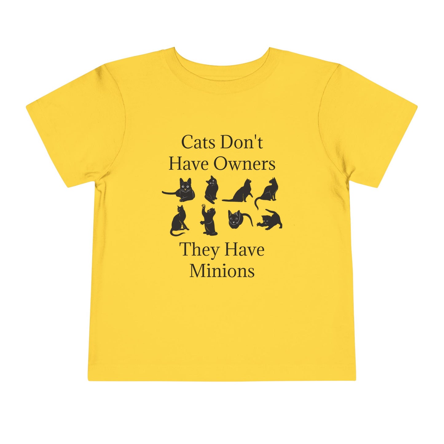 Cat Minions Toddler Unisex Short Sleeve Crewneck Tee