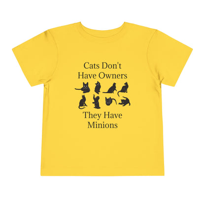 Cat Minions Toddler Unisex Short Sleeve Crewneck Tee