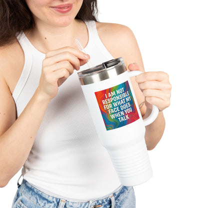 When You Talk Insulated Travel Mug