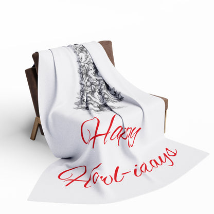 Happy Howl-idays Arctic Fleece Blanket