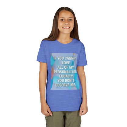 All Of My Personalities Youth Unisex Short Sleeve Crewneck Tee
