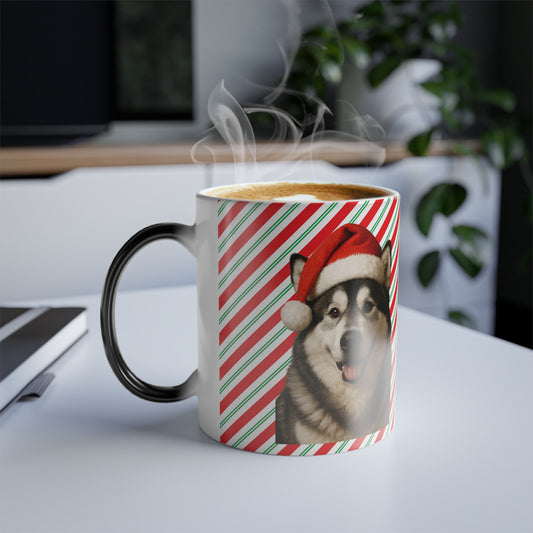 Santa Paws Malamute Color Changing Mug