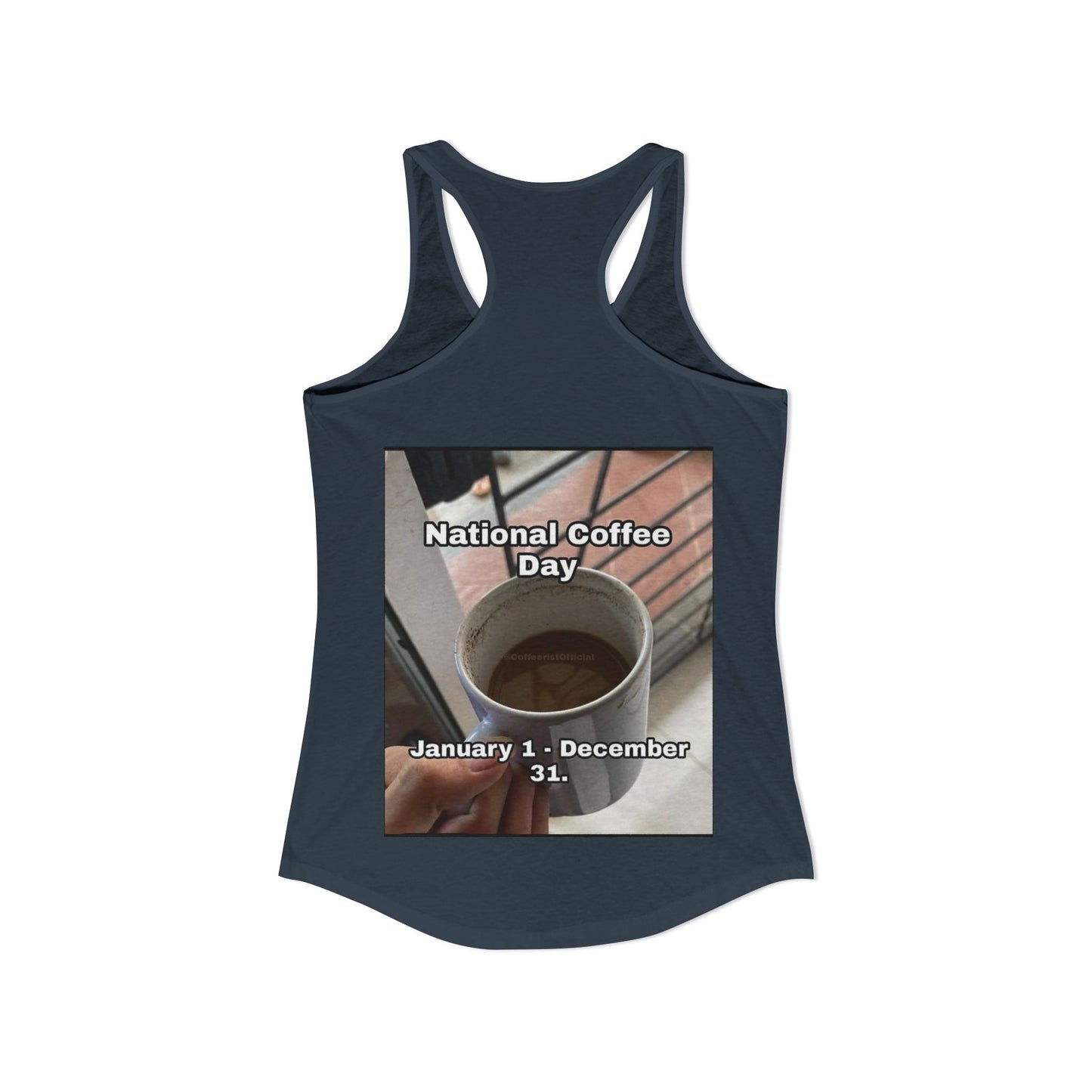 National Coffee Day Women's Racerback Tank
