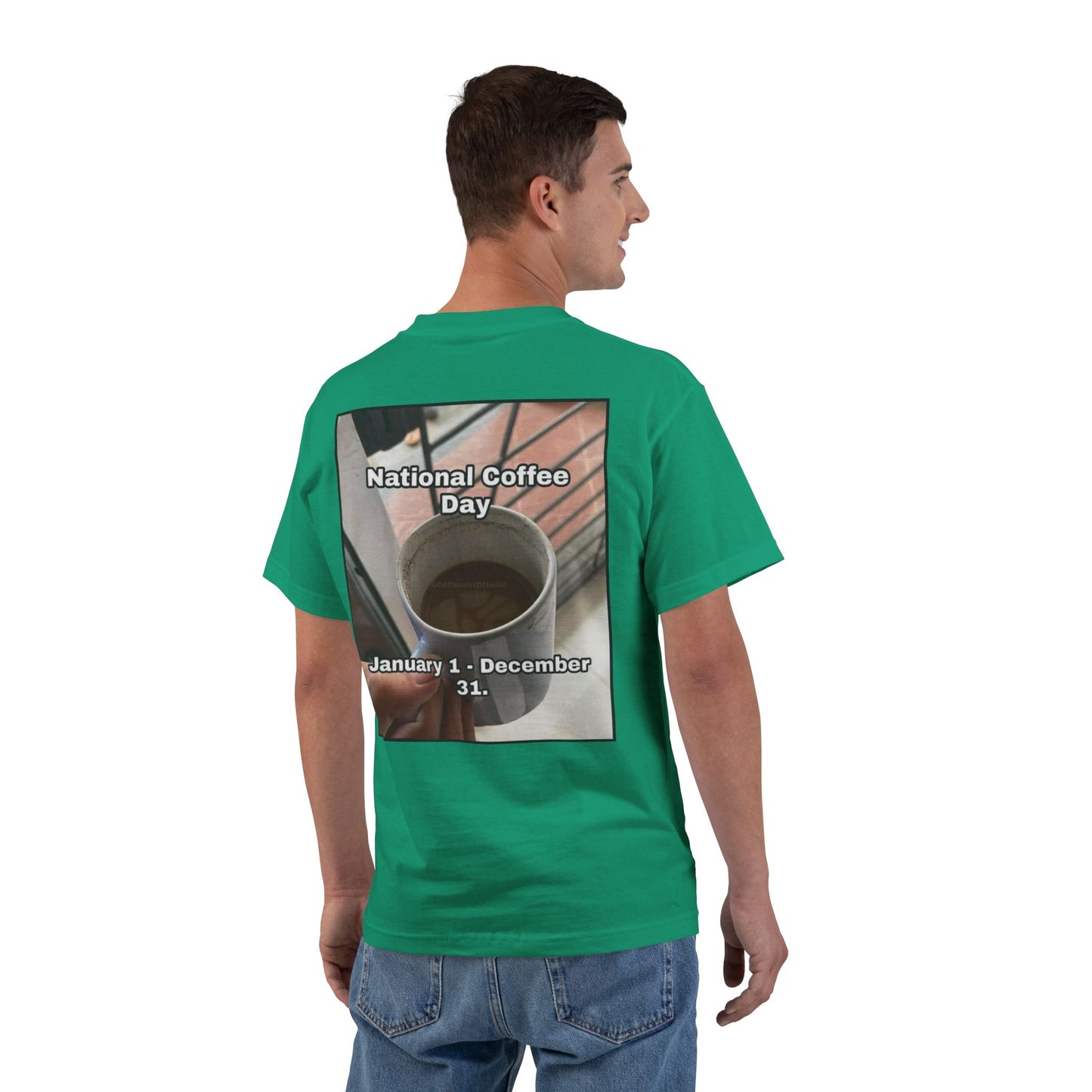 National Coffee Day Men's Short-Sleeve Crewneck Tee