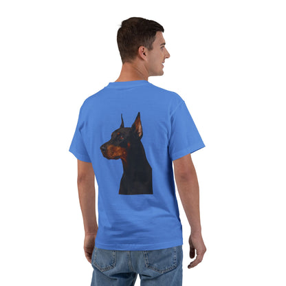 Doberman Head Men's Short-Sleeve Crewneck Tee