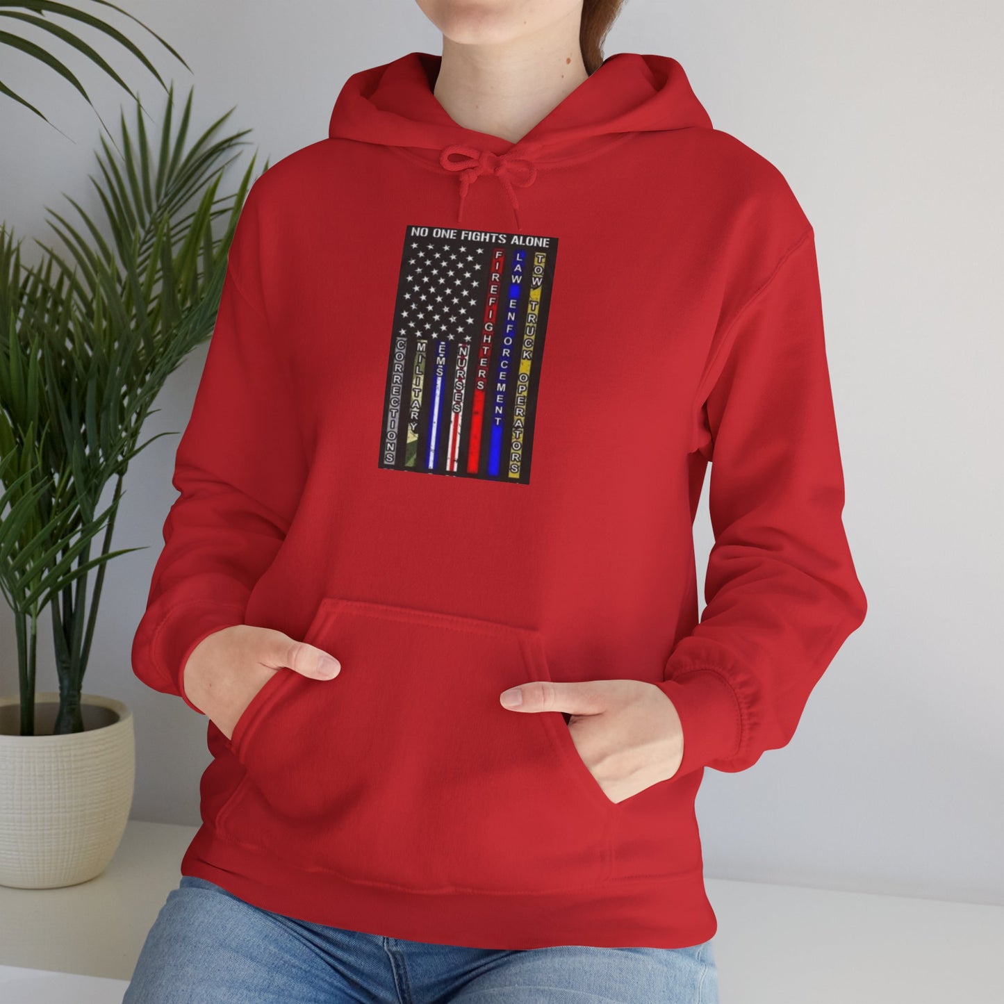 No One Fights Alone Unisex Hoodie